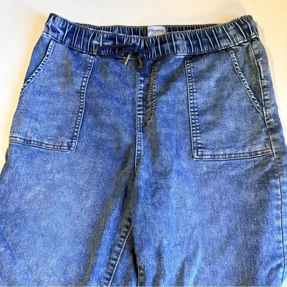 PajamaJeans Pull On Denim Jogger Jeans Large - Picture 6 of 9